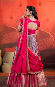 Rithvika Banarasi Lehenga Set in PInk