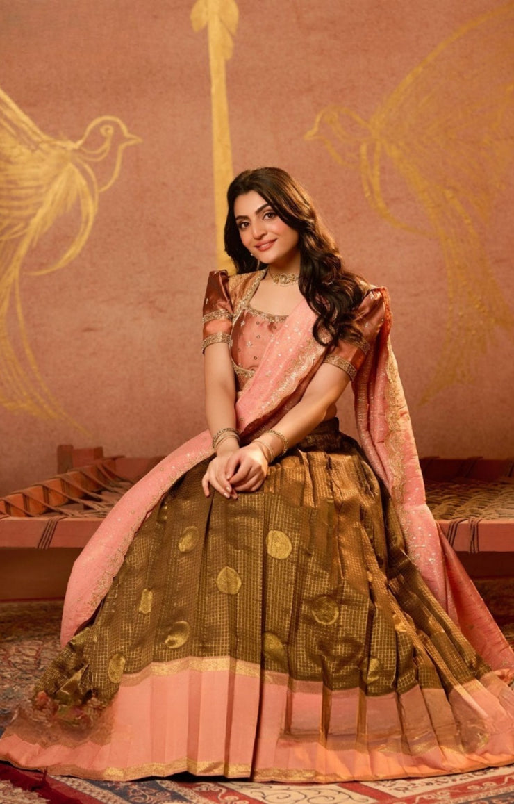Tamannaah Lehenga Set in Copper