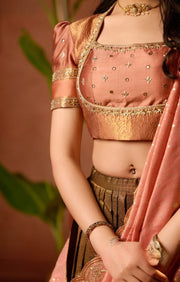 Tamannaah Lehenga Set in Copper