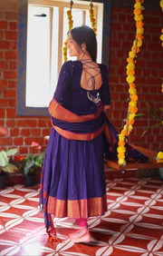 Meghna Anarkali (Dress) in Purple