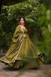 Zelora Green Suit Set