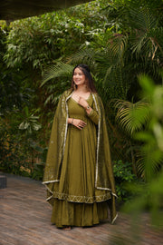 Zelora Green Suit Set