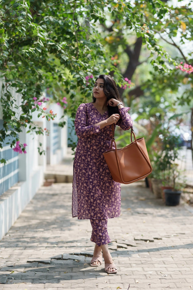 stylish Floral Kurta Set
