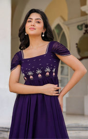 Prakshi Elegant Gown in Purple