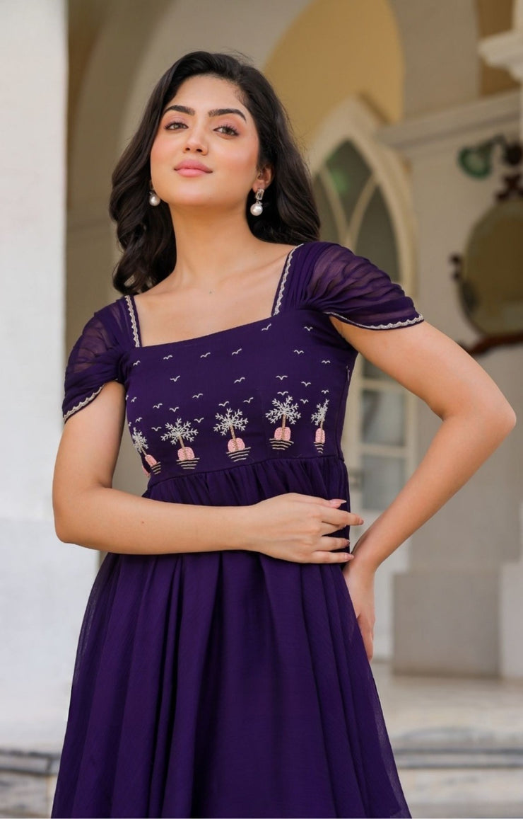 Prakshi Elegant Gown in Purple