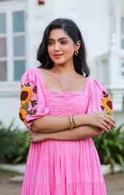 Sunflower Maxi (Dress) in Pink