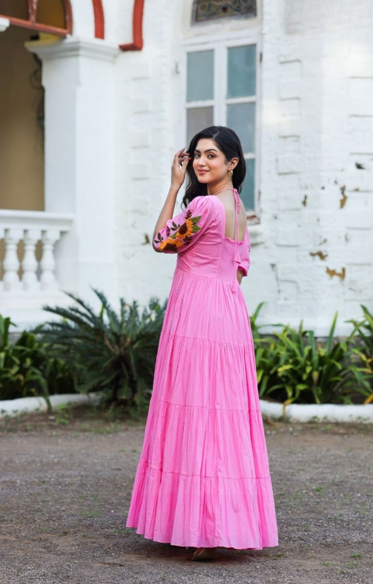 Sunflower Maxi (Dress) in Pink