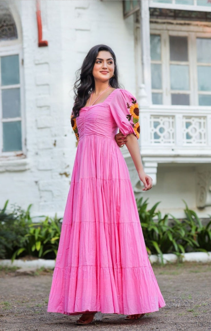 Sunflower Maxi (Dress) in Pink