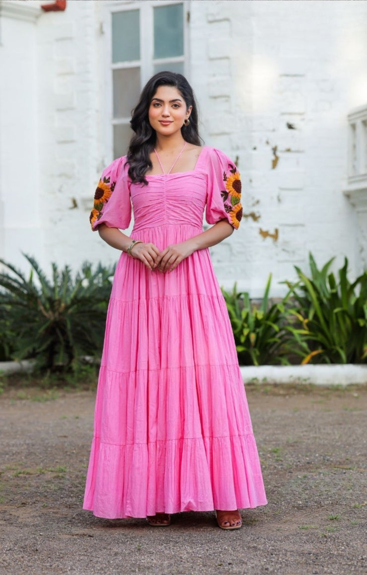 Sunflower Maxi (Dress) in Pink