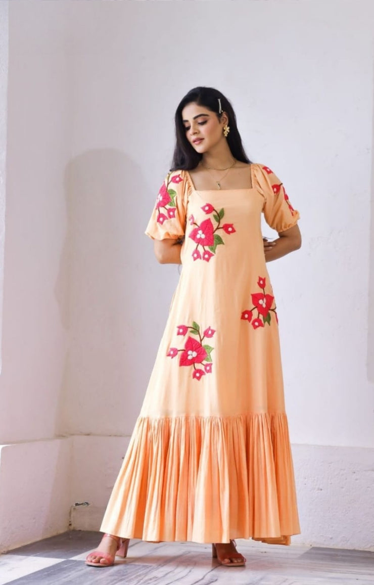 Aditi Maxi (Dress) in Rustic Peach