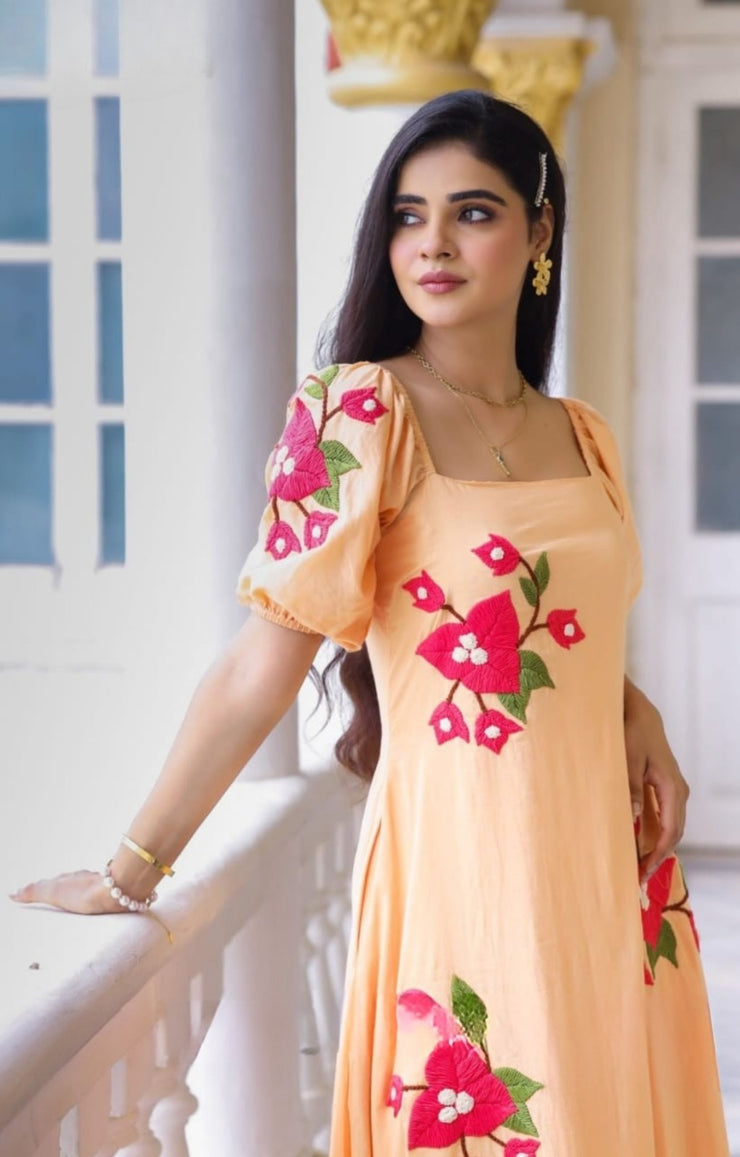 Aditi Maxi (Dress) in Rustic Peach