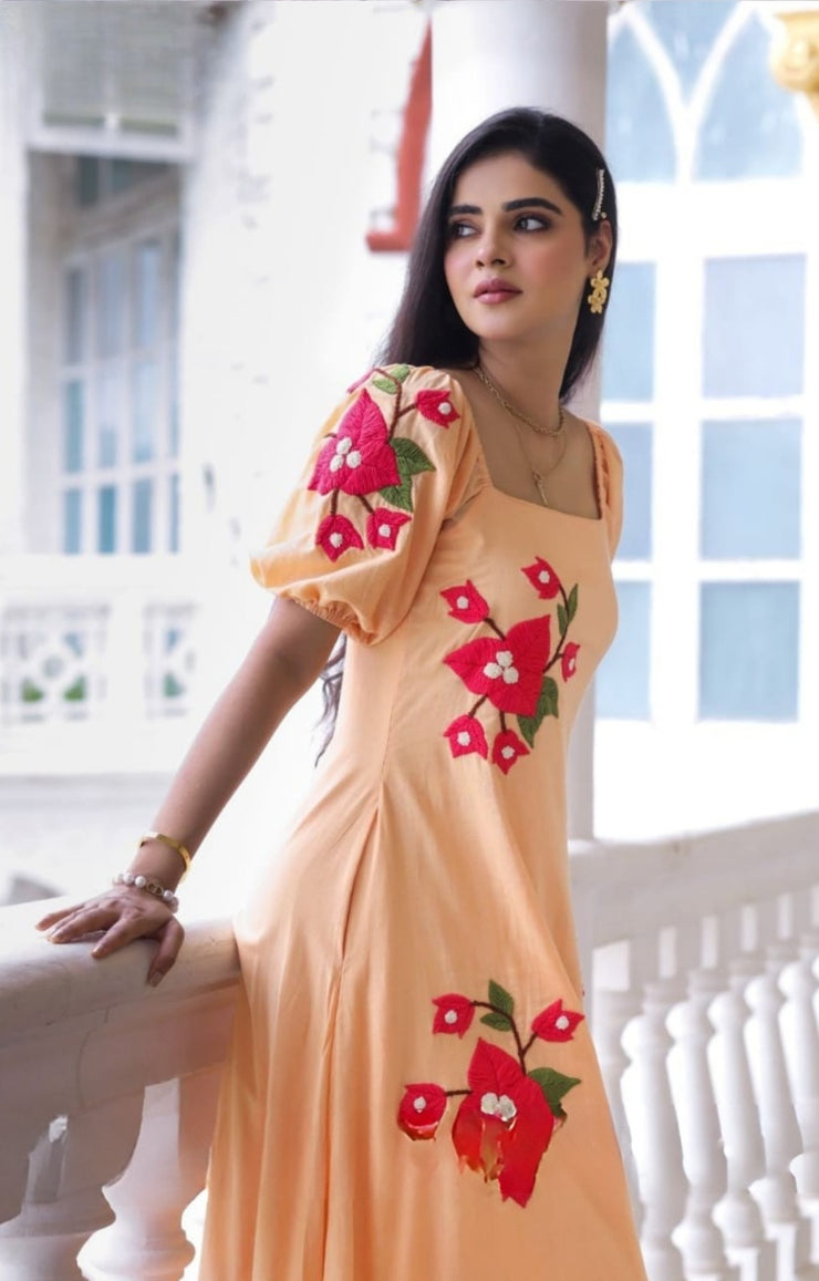 Aditi Maxi (Dress) in Rustic Peach
