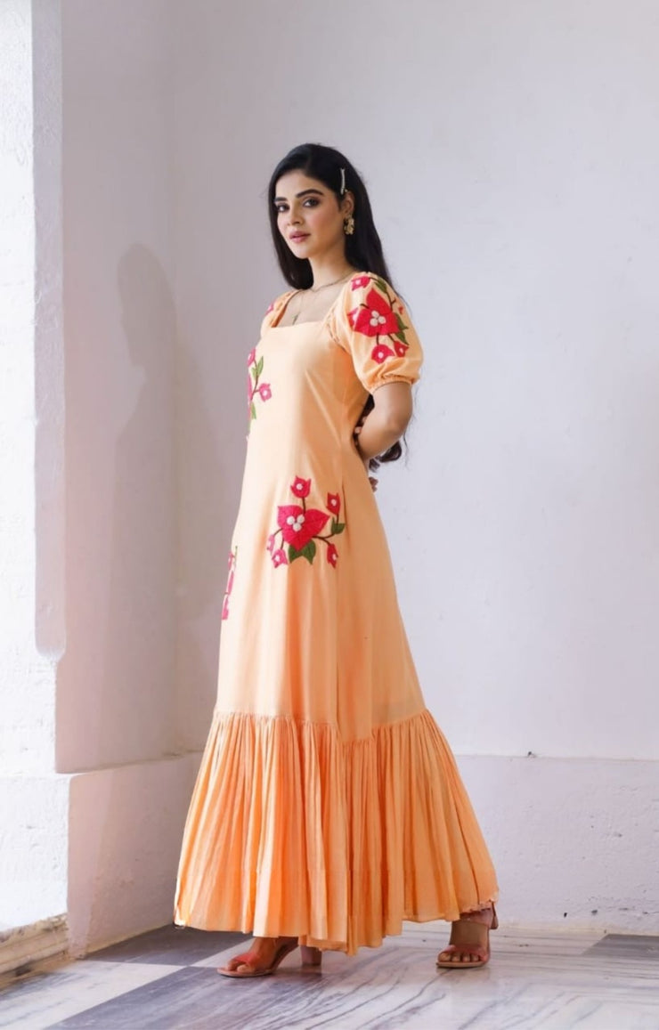 Aditi Maxi (Dress) in Rustic Peach