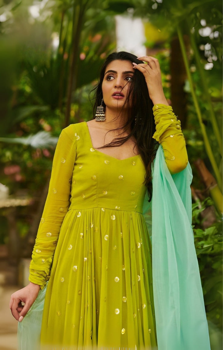 Maya Anarkali Suit Set