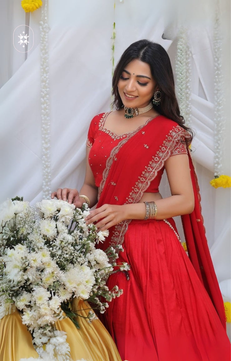 Maharani Red Lehenga Set