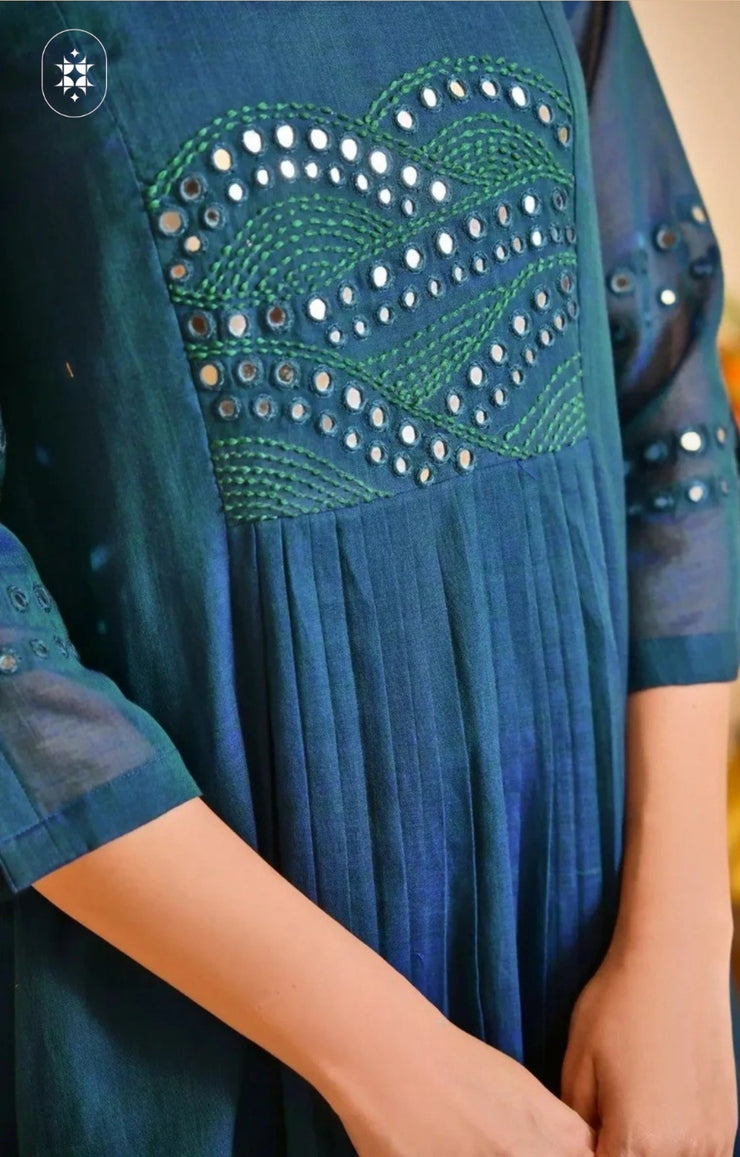Handloom Kurta Set in Brown