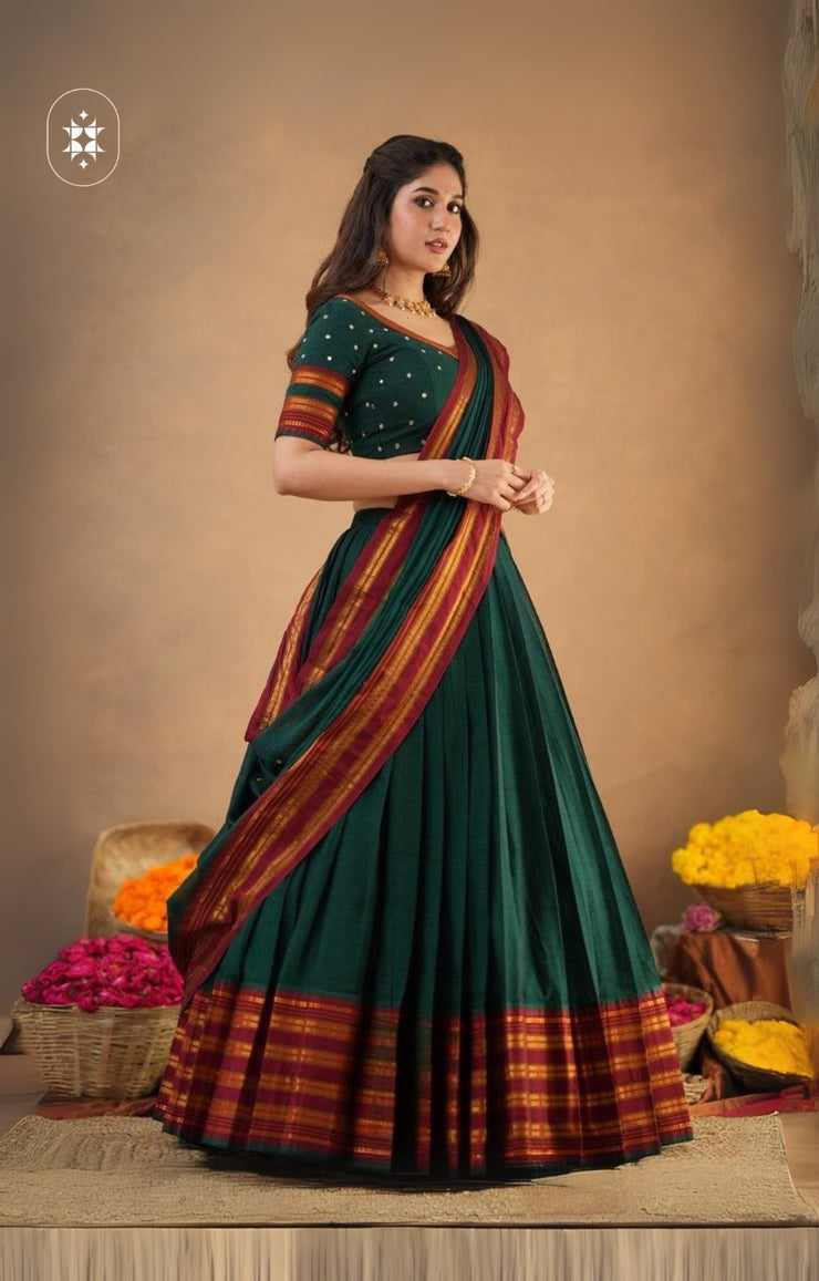 2-In-1 Half Saree Set