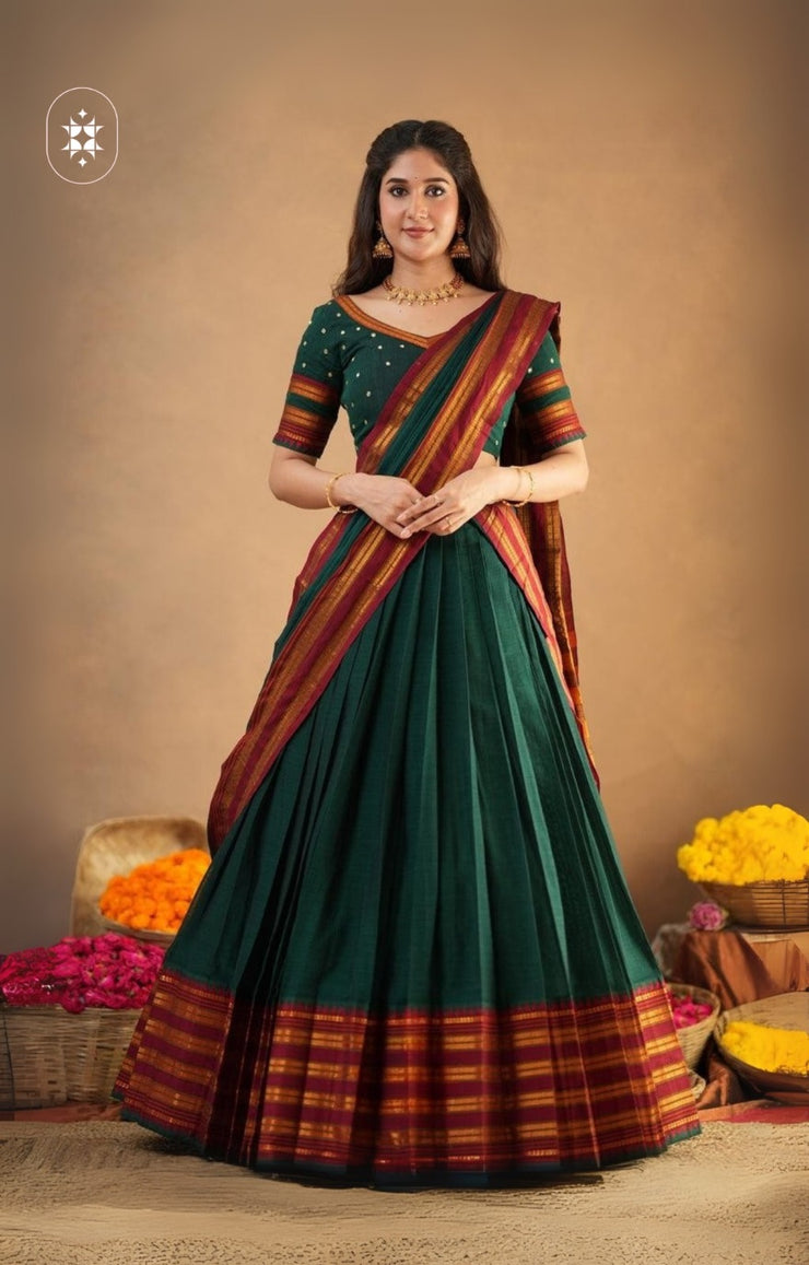 2-In-1 Half Saree Set