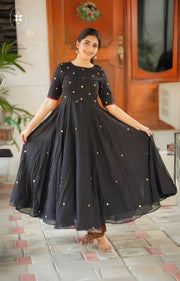 Anarkali (Dress) in Black