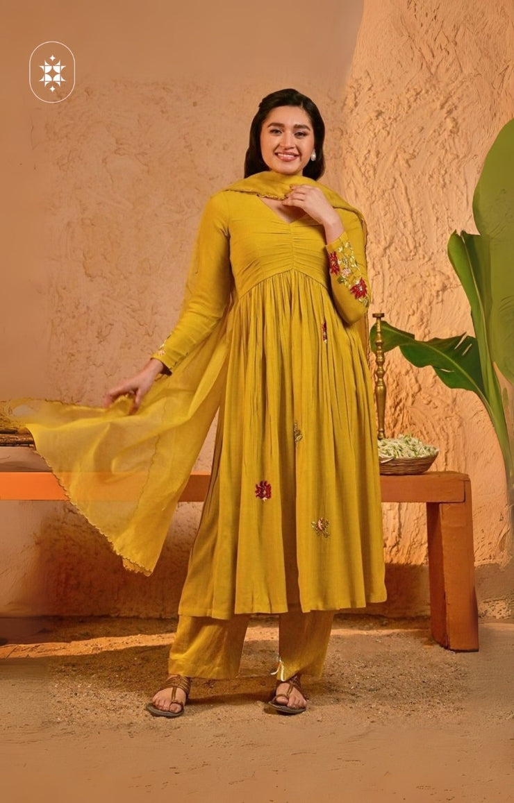 Kurta Set (Dress) in Yellow