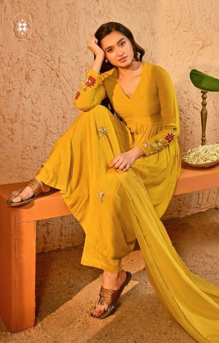 Kurta Set (Dress) in Yellow
