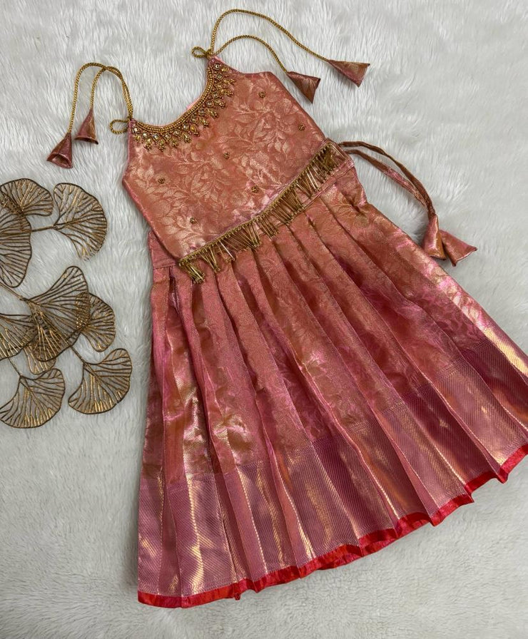 Rose Gold Baby Lehenga