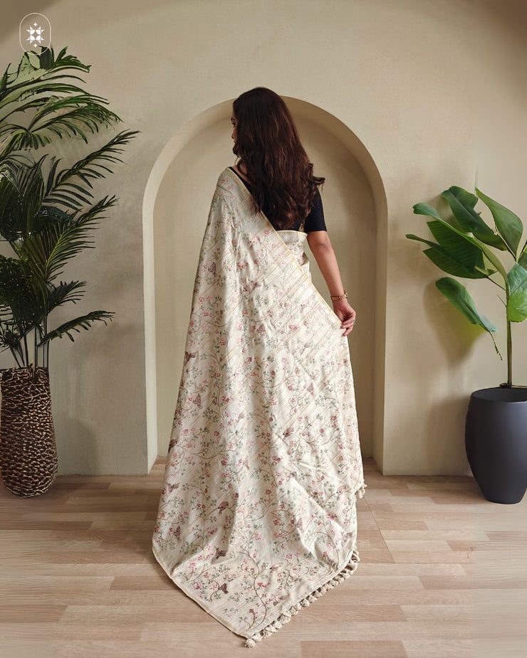 Pure Loom Tussar Saree