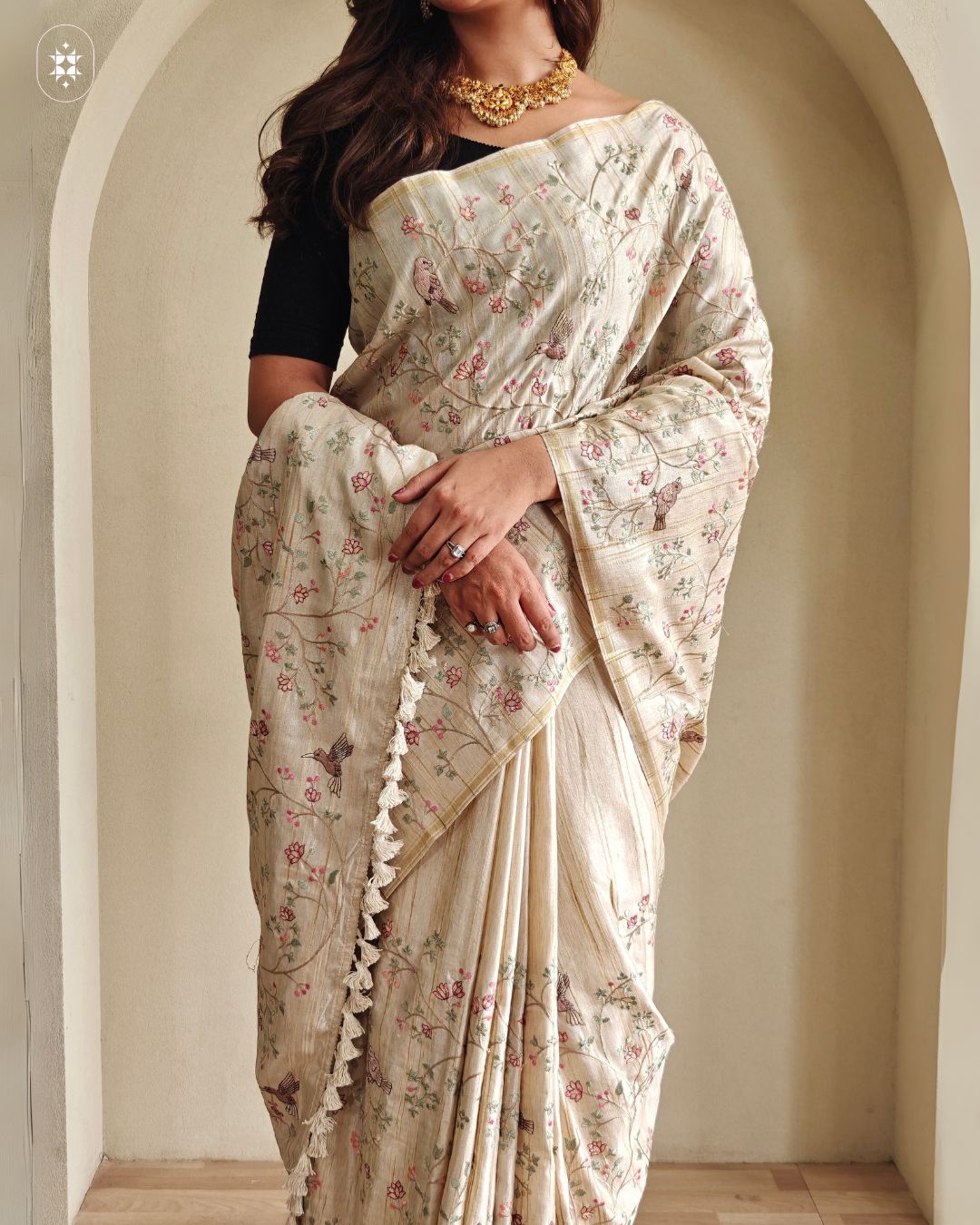 Pure Loom Tussar Saree