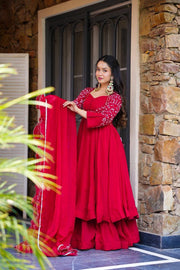 Red Jaipur Kurta Set – A Touch of Royal Elegance