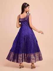 Silk Sleeveless ethnic dress