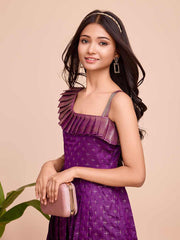 Silk Sleeveless ethnic dress