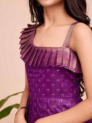 Silk Sleeveless ethnic dress