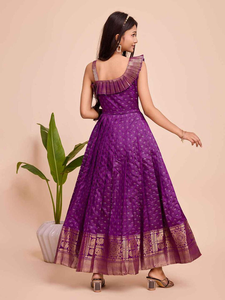 Silk Sleeveless ethnic dress