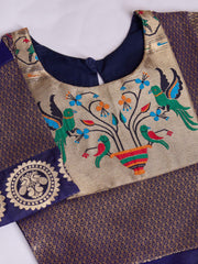 kids’ half-sleeve ethnic dress