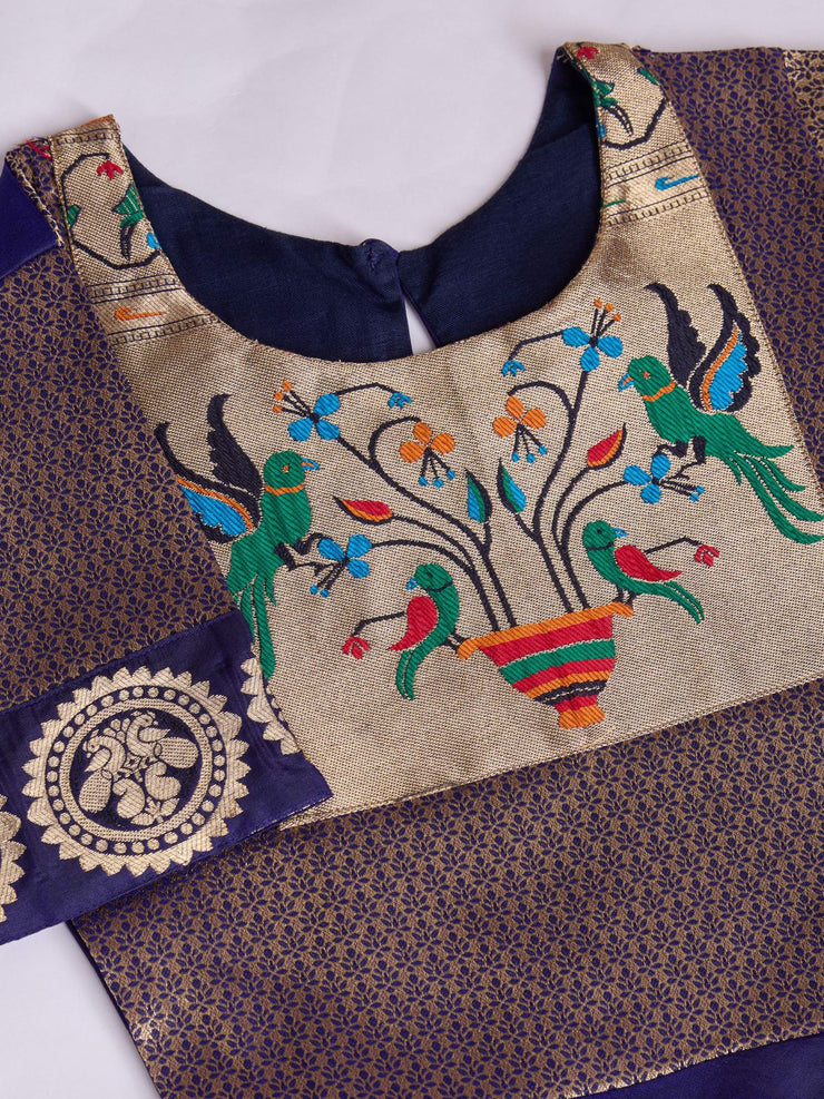 kids’ half-sleeve ethnic dress