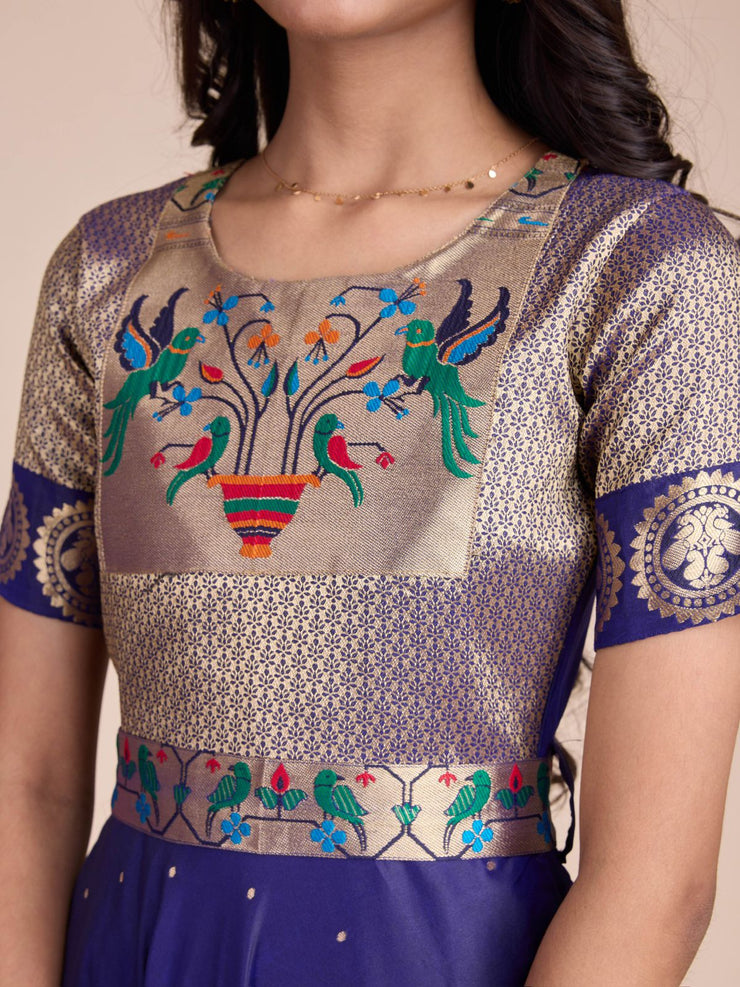 kids’ half-sleeve ethnic dress