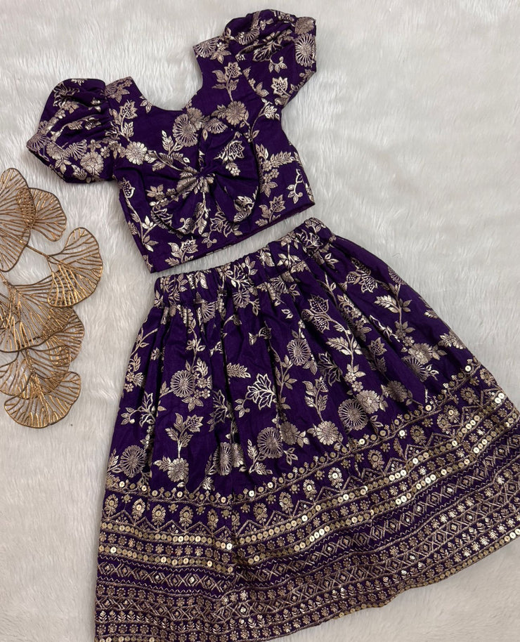Voilet Kids lehenga