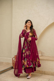 rayon Anarkali suit set