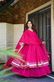 Pink Georgette Suit Set