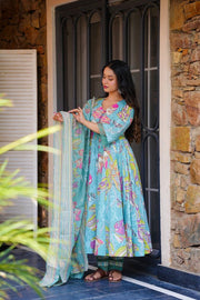Jaipuri Riwaaz Cotton Anarkali Suit Set