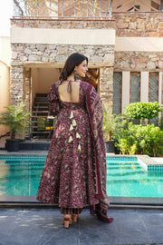 Raunaq Cotton Anarkali Suit Set