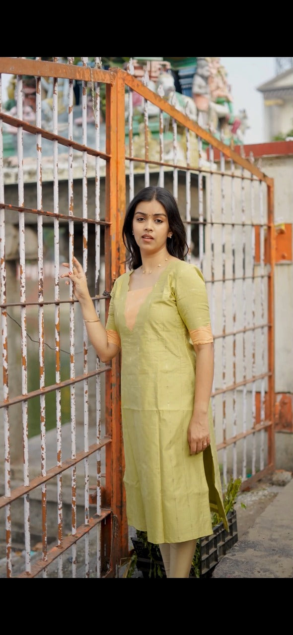 silk cotton Kurti