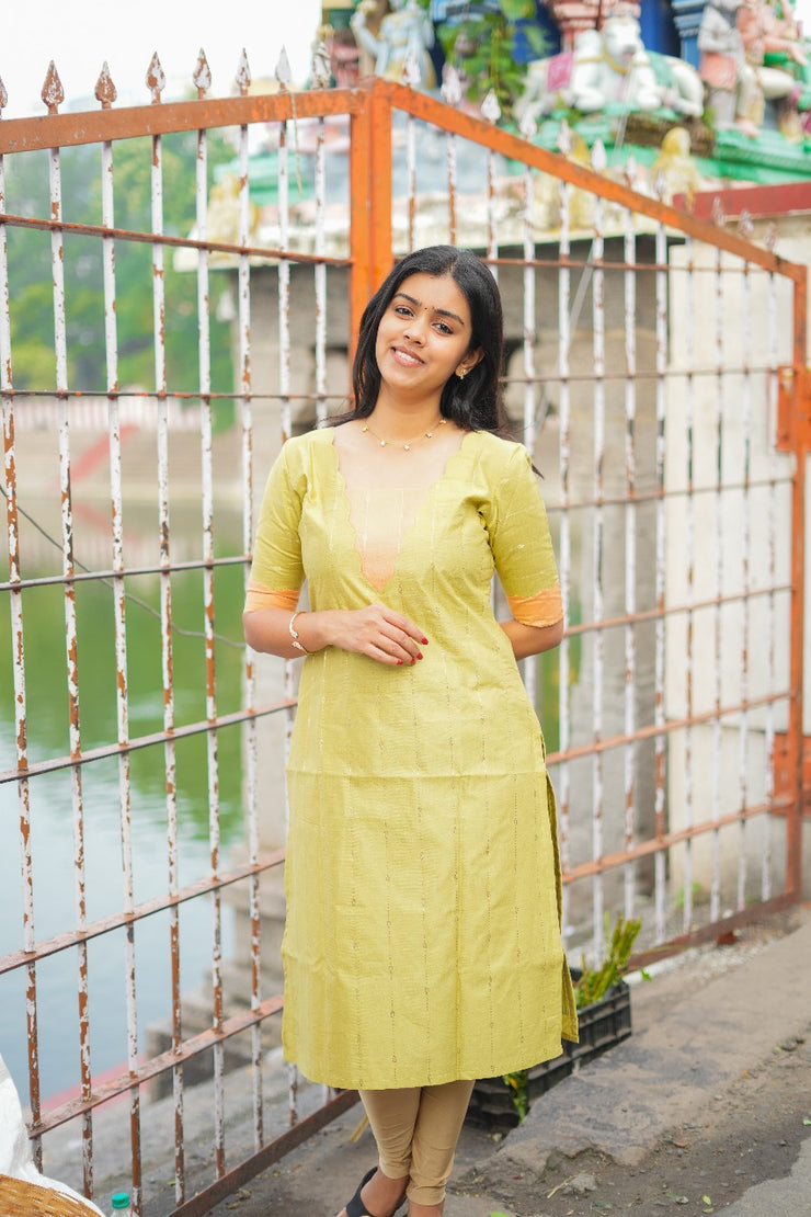 silk cotton Kurti