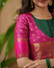 Lakshmi Pattu Jacket (Dress) in Green