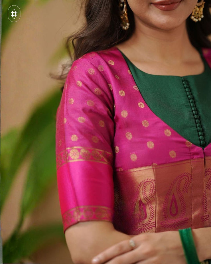 Lakshmi Pattu Jacket (Dress) in Green