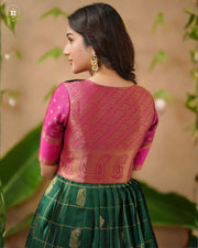 Lakshmi Pattu Jacket (Dress) in Green