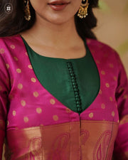 Lakshmi Pattu Jacket (Dress) in Green