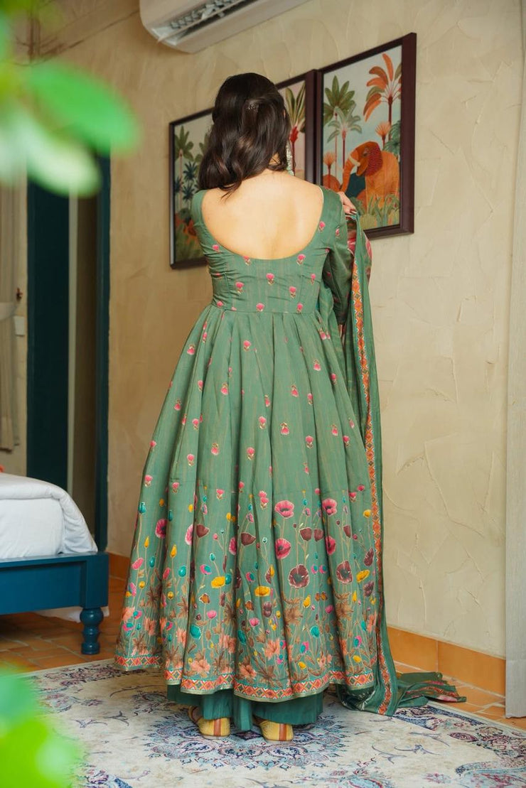 Tales Muslin Anarkali Suit Set