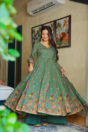 Tales Muslin Anarkali Suit Set