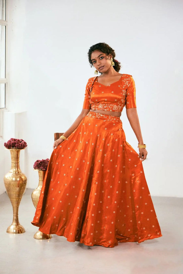 Wave of Stillness Lehenga